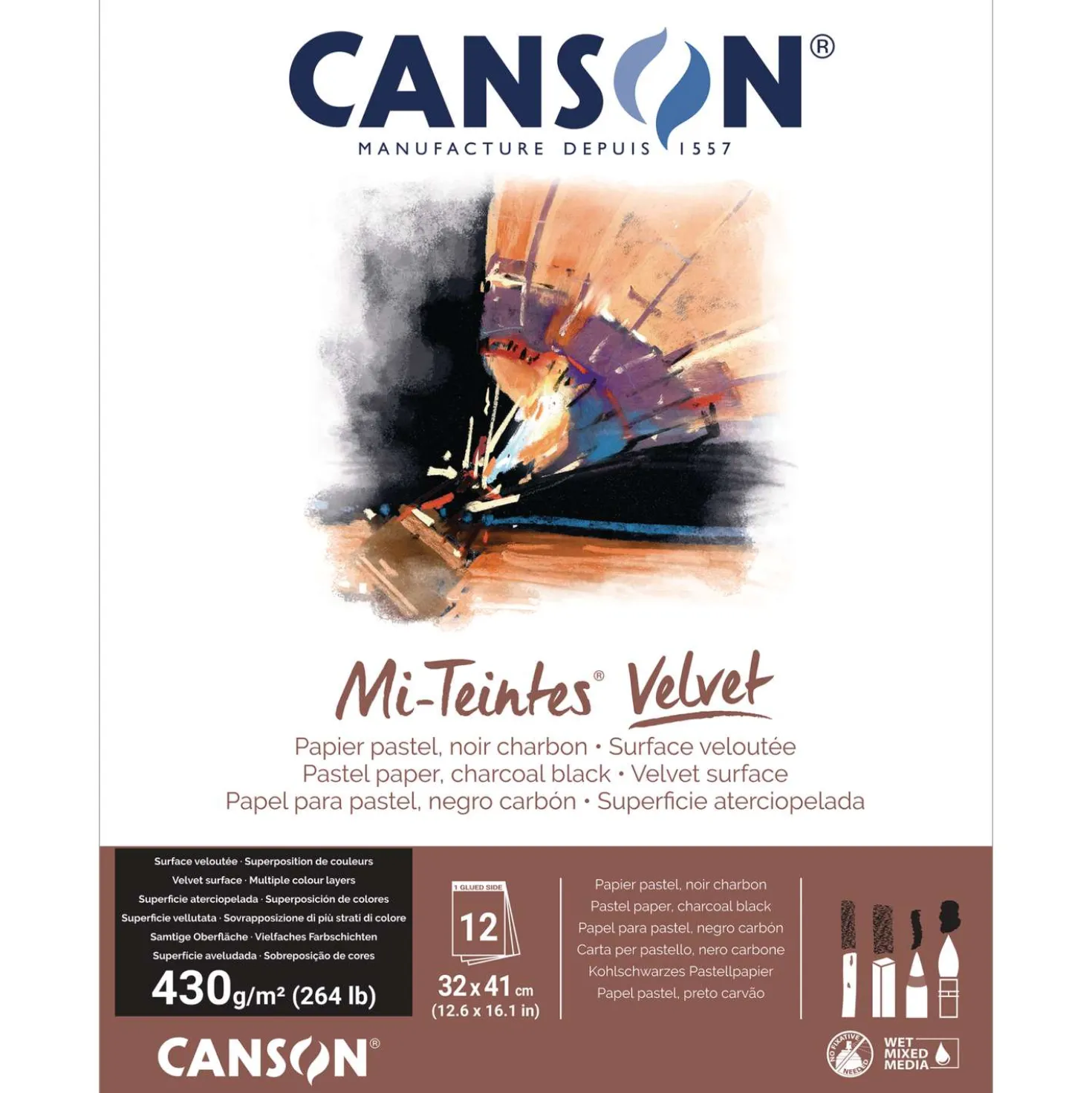 CANSON® Mi-Teintes® Velvet Pastellblock
