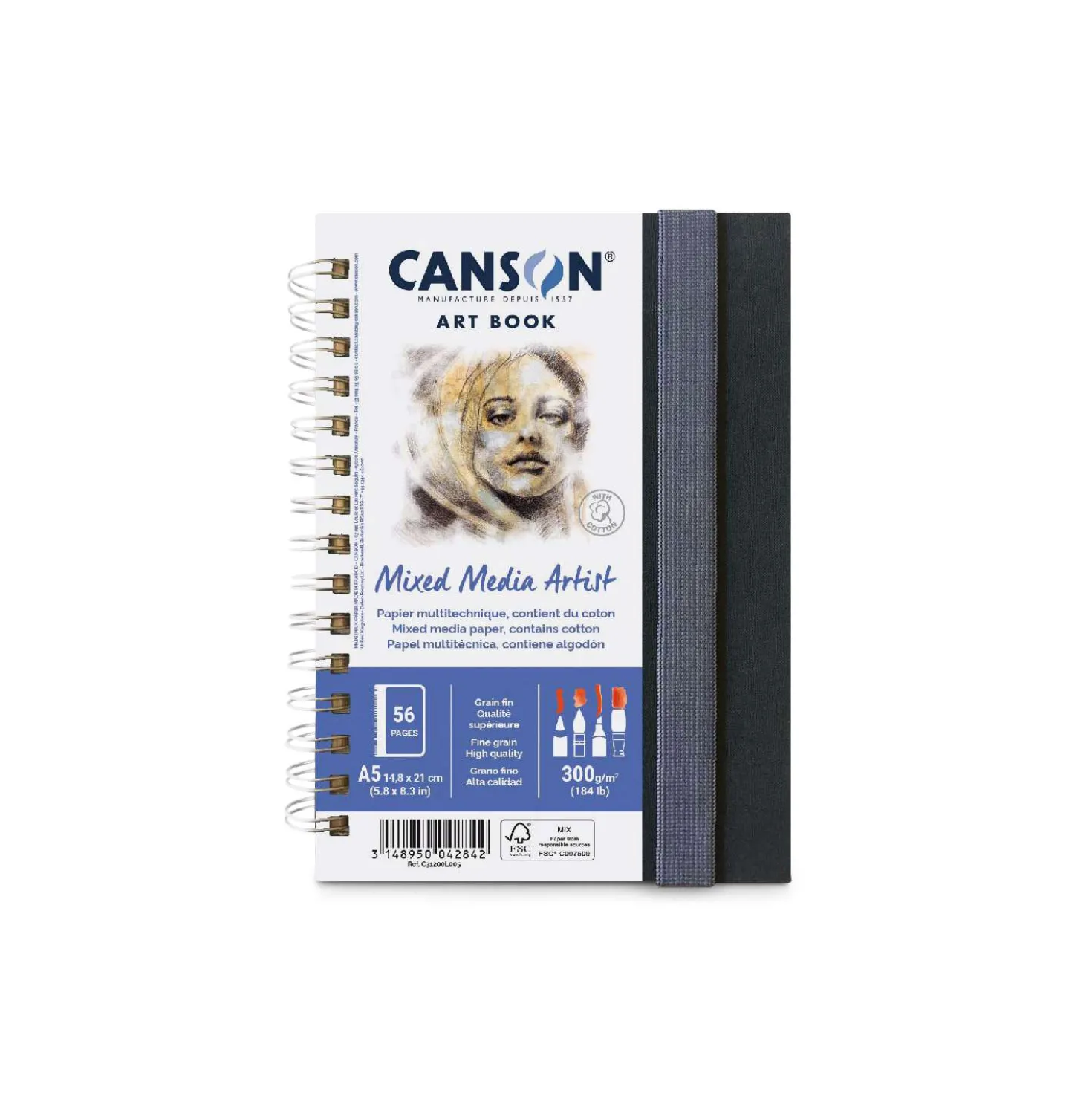 CANSON® Mixed Media Artist ART BOOK, Spiral-Skizzenbuch