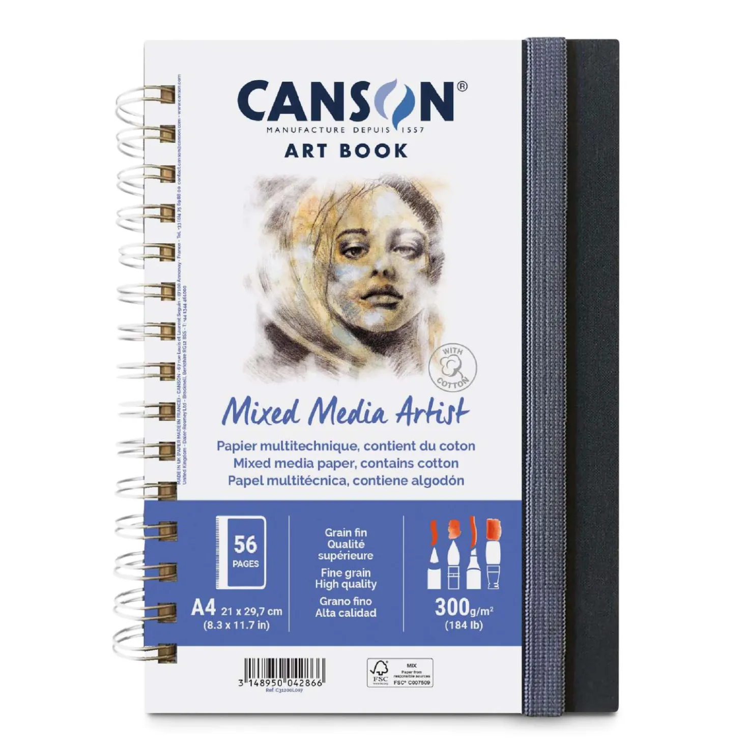 CANSON® Mixed Media Artist ART BOOK, Spiral-Skizzenbuch