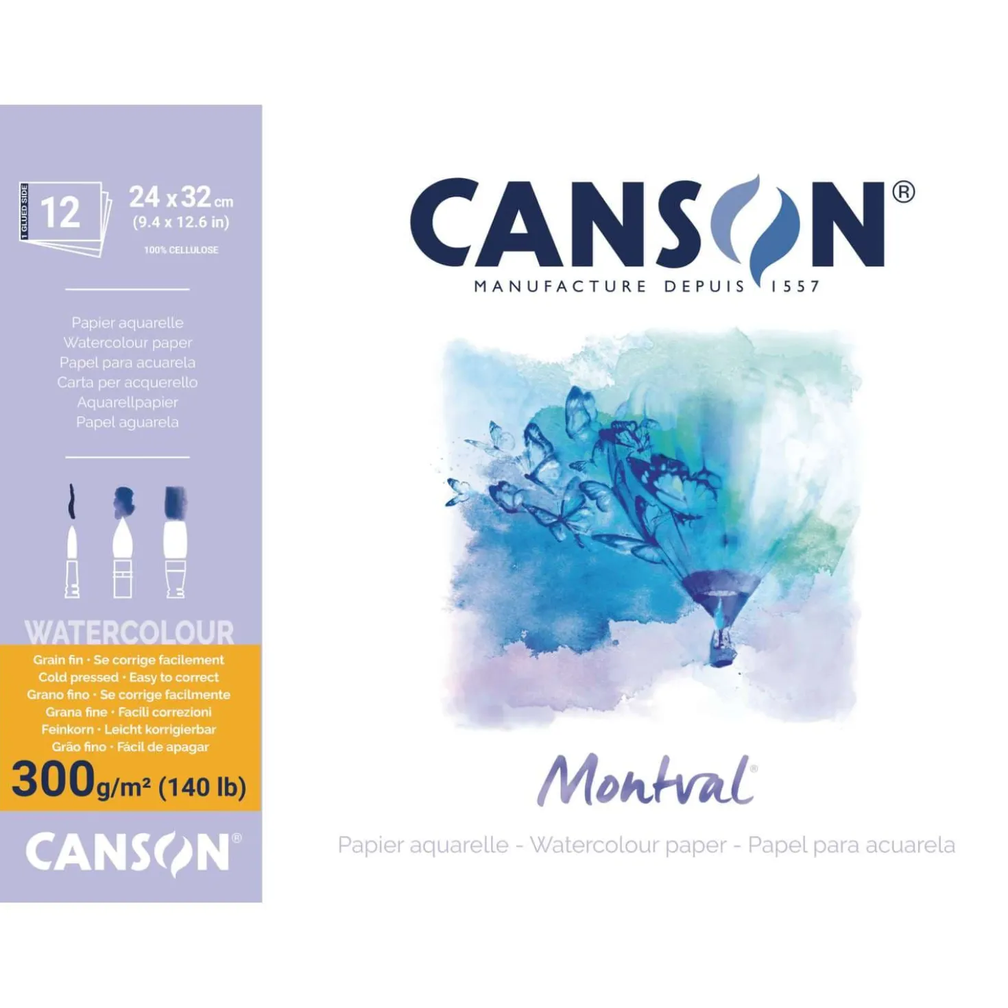 CANSON® Montval® Aquarellkarton, 300 g/qm Feinkorn