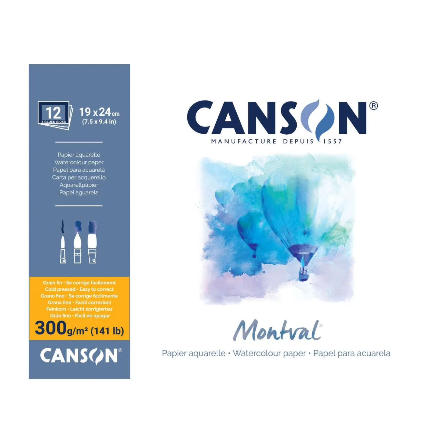 CANSON® Montval® Aquarellkarton, 300 g/qm Feinkorn
