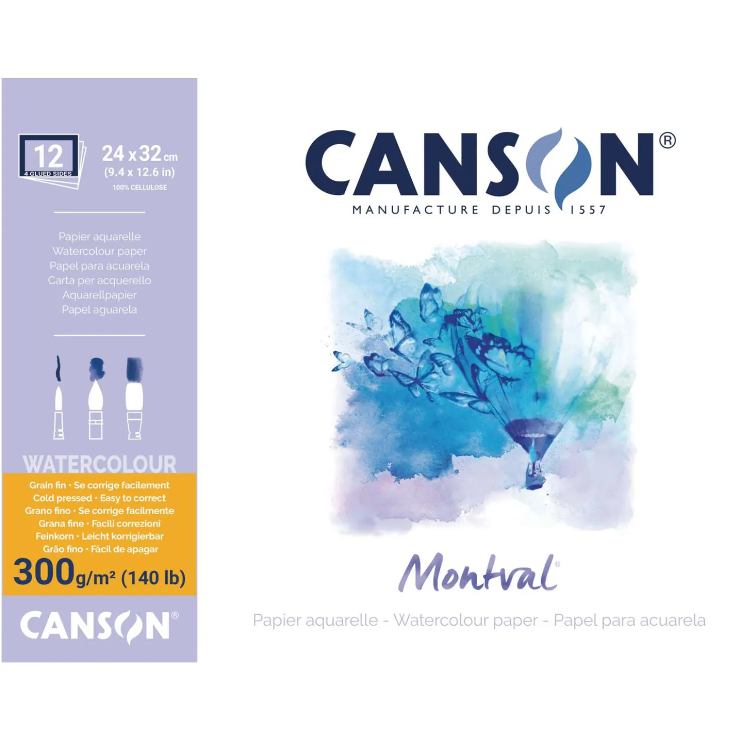 CANSON® Montval® Aquarellkarton, 300 g/qm Feinkorn