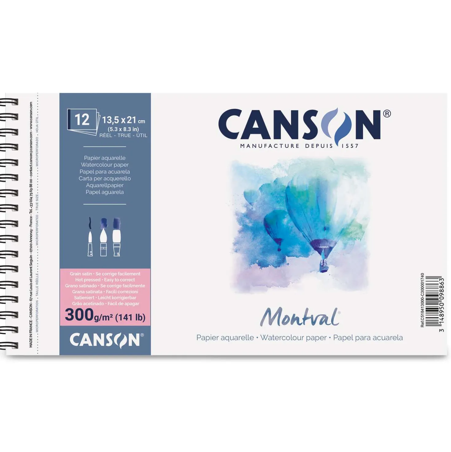 CANSON® Montval® Aquarellkarton, satiniert