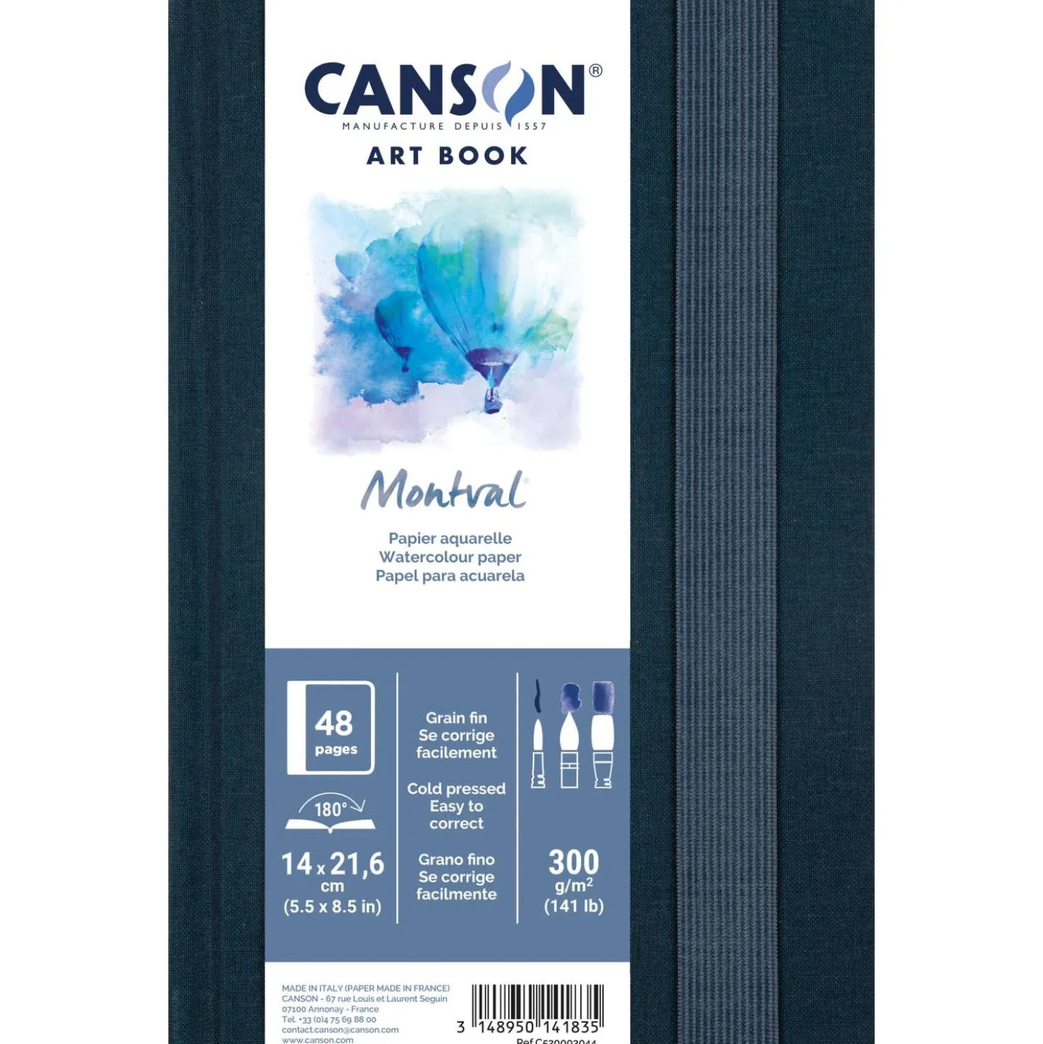 CANSON® Montval® ART BOOK, Hardcover-Aquarellbuch, 300 g/qm