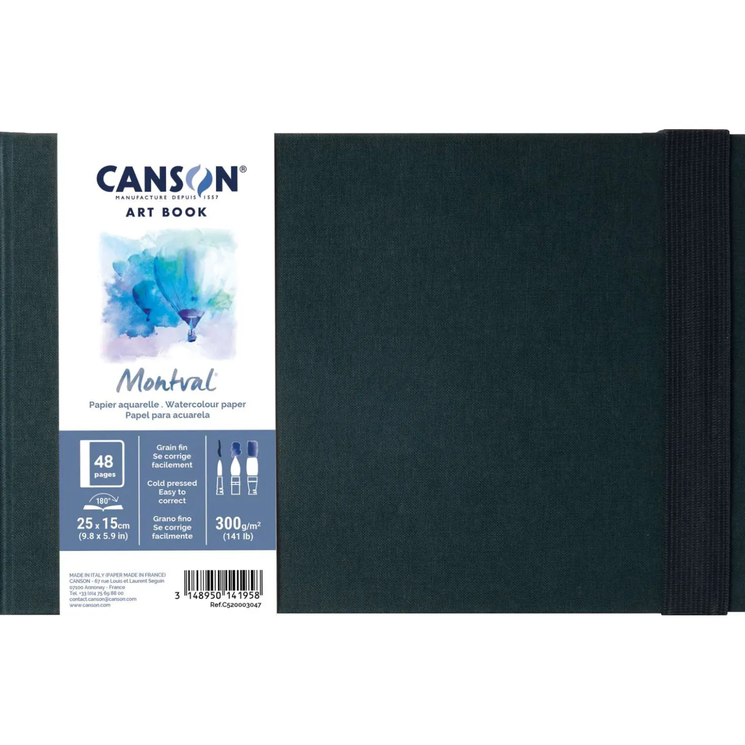 CANSON® Montval® ART BOOK, Hardcover-Aquarellbuch, 300 g/qm