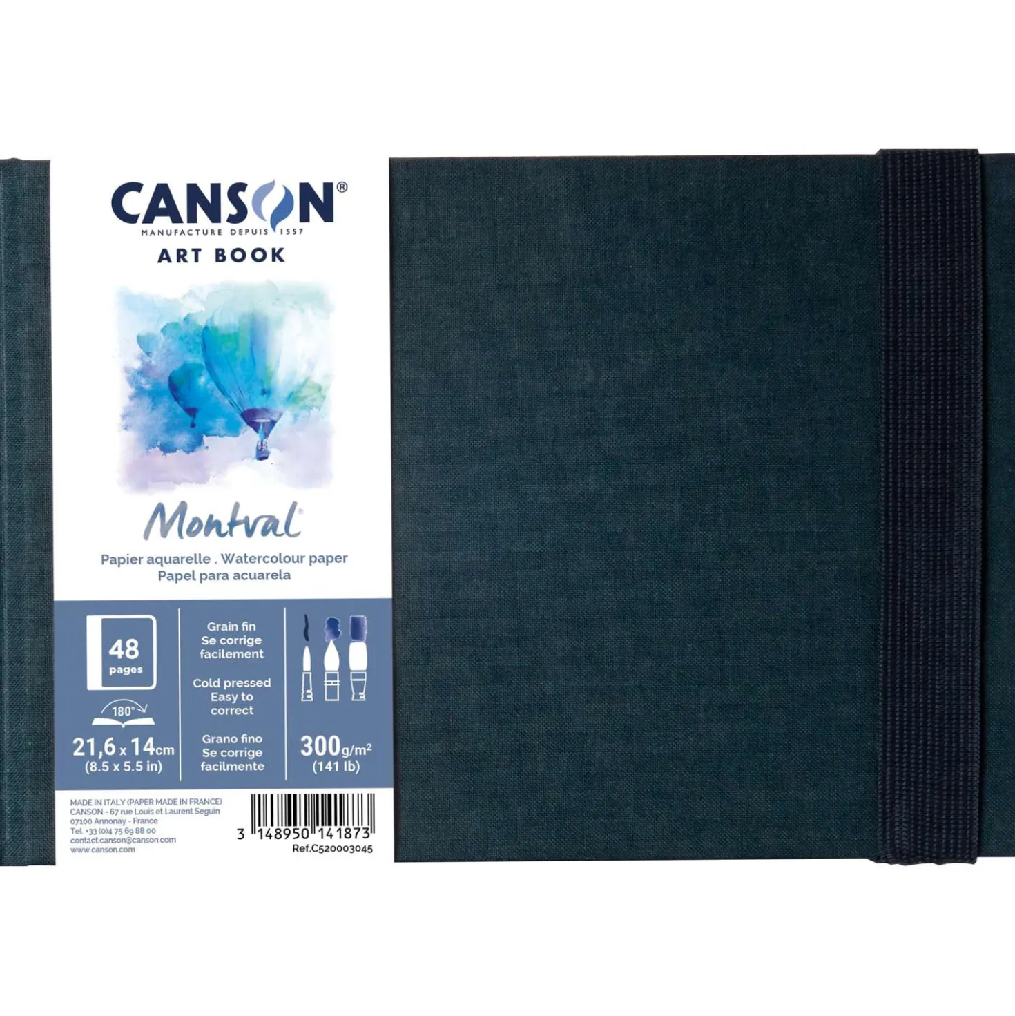 CANSON® Montval® ART BOOK, Hardcover-Aquarellbuch, 300 g/qm