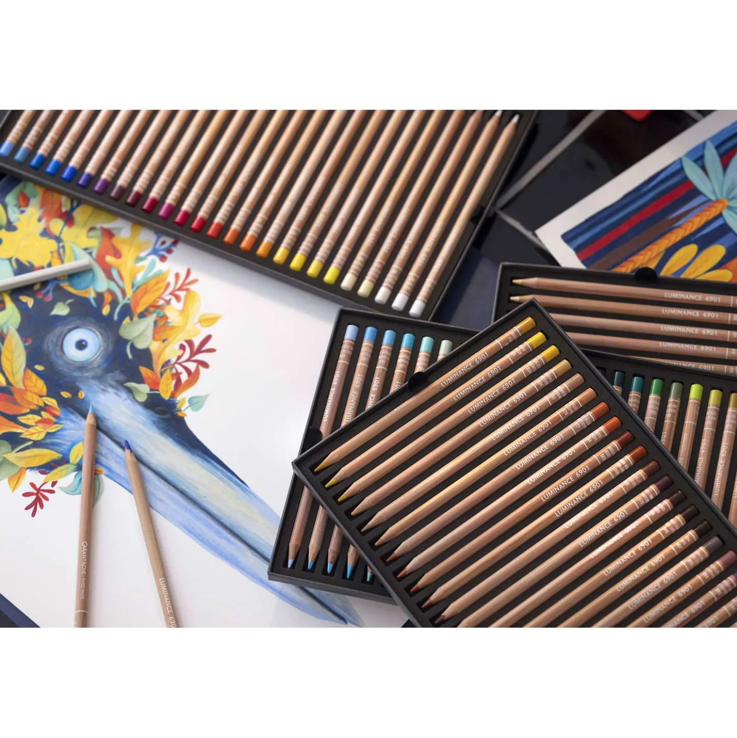CARAN D'ACHE® LUMINANCE 6901® Künstler-Farbstifte, Sets