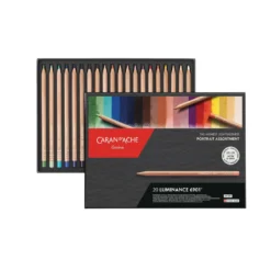 CARAN D'ACHE® LUMINANCE 6901® Portrait-Set, 20 Künstler-Farbstifte