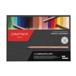 CARAN D'ACHE® LUMINANCE 6901® Portrait-Set, 20 Künstler-Farbstifte