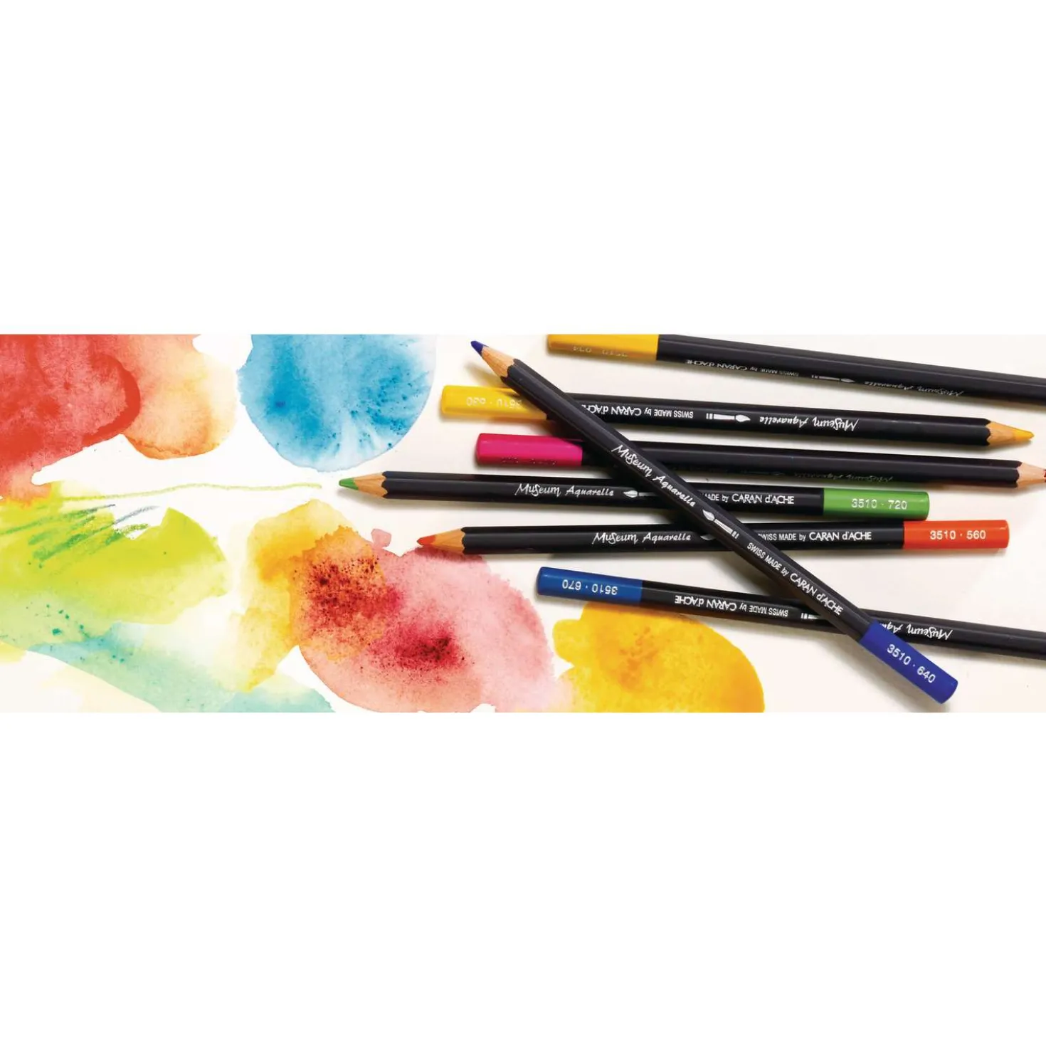CARAN D'ACHE® MUSEUM AQUARELLE Aquarellstifte, 84er Holzkoffer