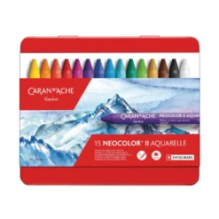 CARAN D'ACHE® NEOCOLOR® IIwasservermalbare Wachspastelle, Metall-Etuis