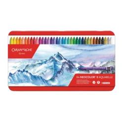 CARAN D'ACHE® NEOCOLOR® IIwasservermalbare Wachspastelle, Metall-Etuis
