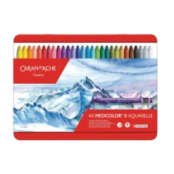 CARAN D'ACHE® NEOCOLOR® IIwasservermalbare Wachspastelle, Metall-Etuis