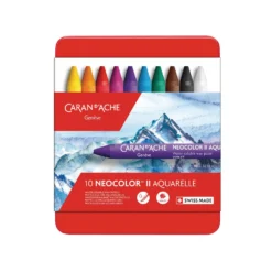CARAN D'ACHE® NEOCOLOR® IIwasservermalbare Wachspastelle, Metall-Etuis