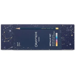 CARAN d'ACHE Special Edition Cosmic Blue Metallic Set – 10 Farbstifte