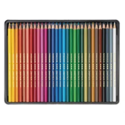 CARAN D'ACHE® Swisscolor wasserfeste Farbstifte, Metall-Etuis