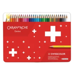CARAN D'ACHE® Swisscolor wasserfeste Farbstifte, Metall-Etuis