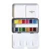 CHARVIN extrafeine Aquarellfarbe, 12 x 1/2 Näpf., Metallkasten