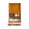 CHARVIN extrafeine Aquarellfarbe im Travel Bag, 24 x 1/2 Näpf. mit Zubehör, Holzkoffer