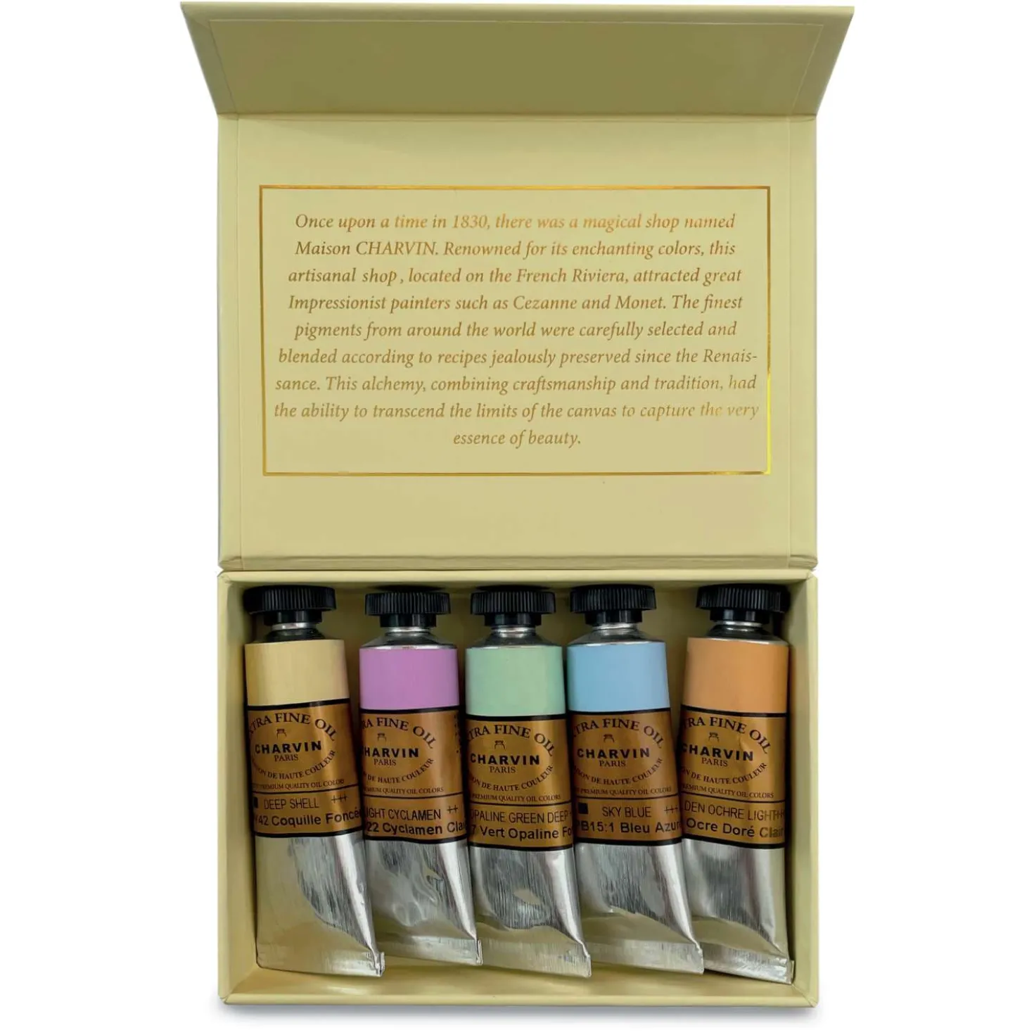 CHARVIN Gouache Extrafein Taschenboxen, 5 x 20 ml