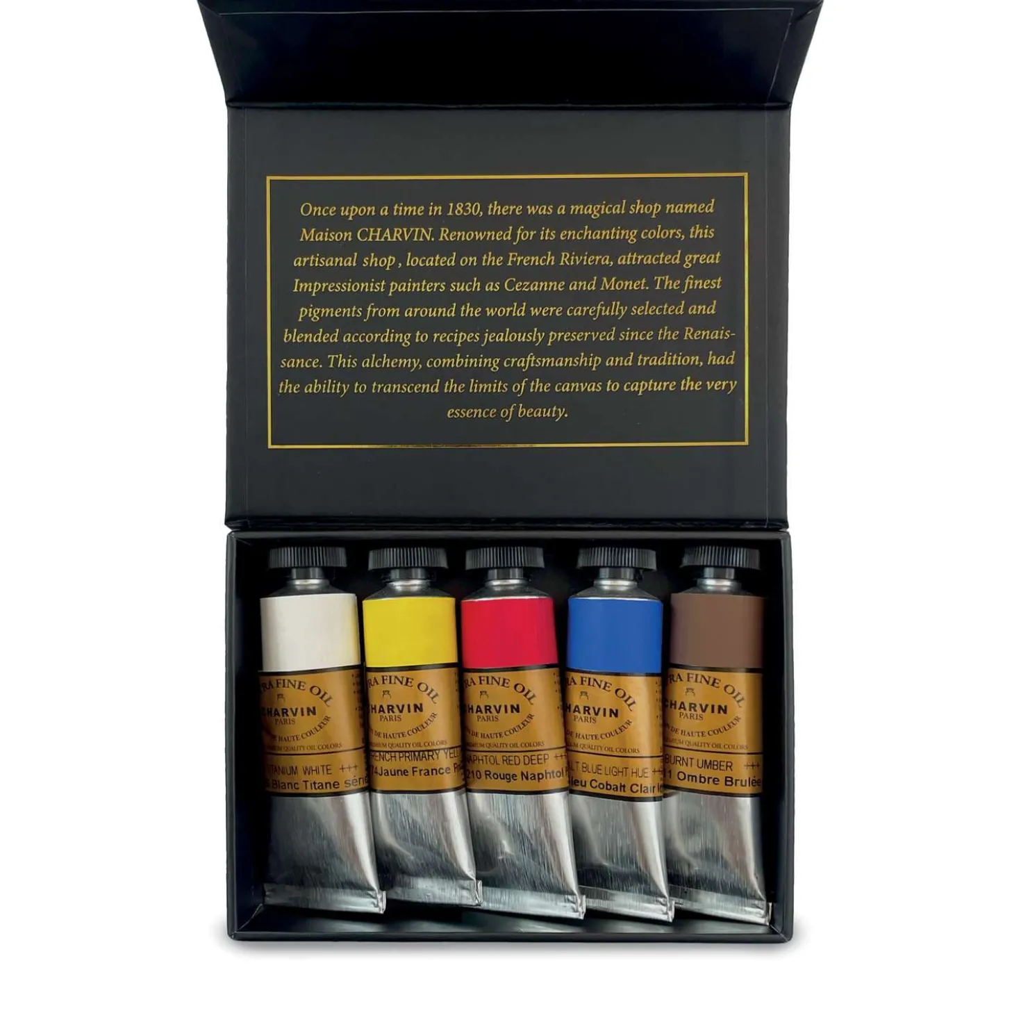 CHARVIN Gouache Extrafein Taschenboxen, 5 x 20 ml