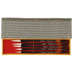 China-Pinselset Ziegenhaar