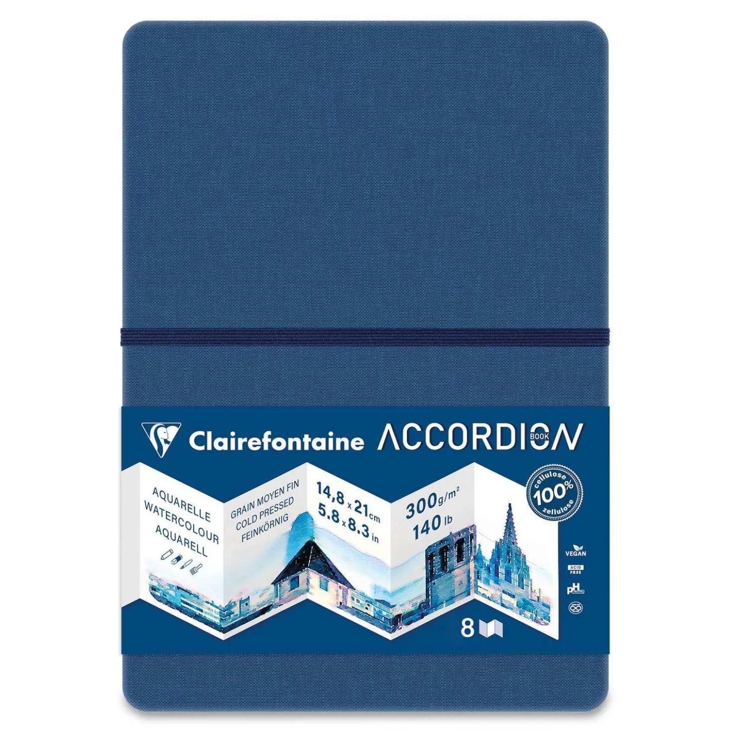 Clairefontaine Akkordeon-Aquarell-Zeichenbuch