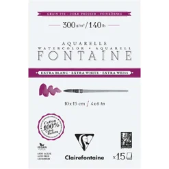 Clairefontaine Aquarellpapier FONTAINE Extra White feinkörnig