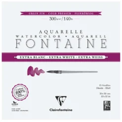 Clairefontaine Aquarellpapier FONTAINE Extra White feinkörnig