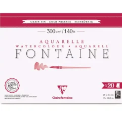 Clairefontaine Aquarellpapier FONTAINE Feinkorn