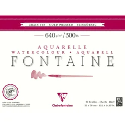 Clairefontaine Aquarellpapier FONTAINE 640 g/qm