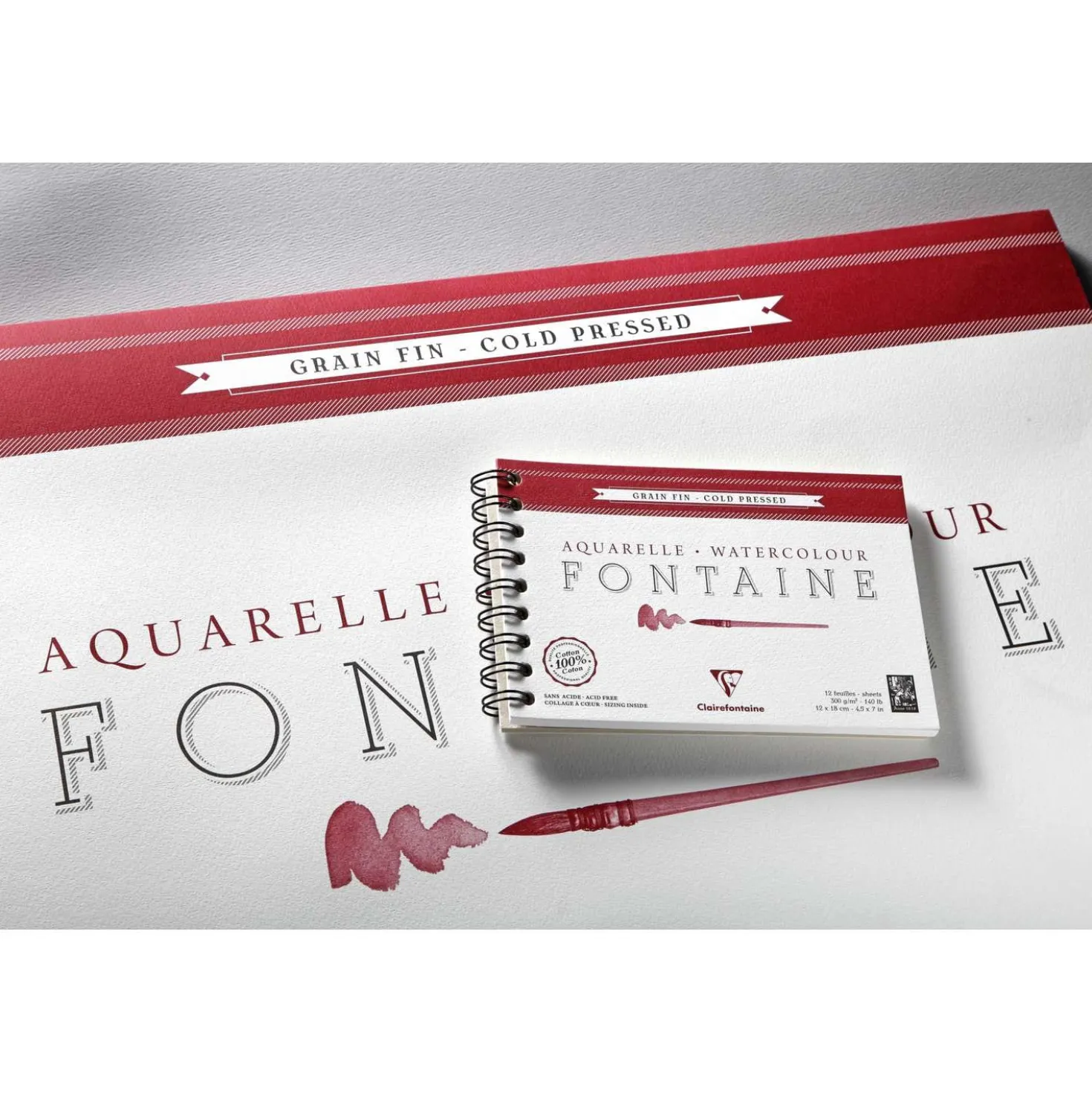 Clairefontaine Aquarellpapier FONTAINE 640 g/qm