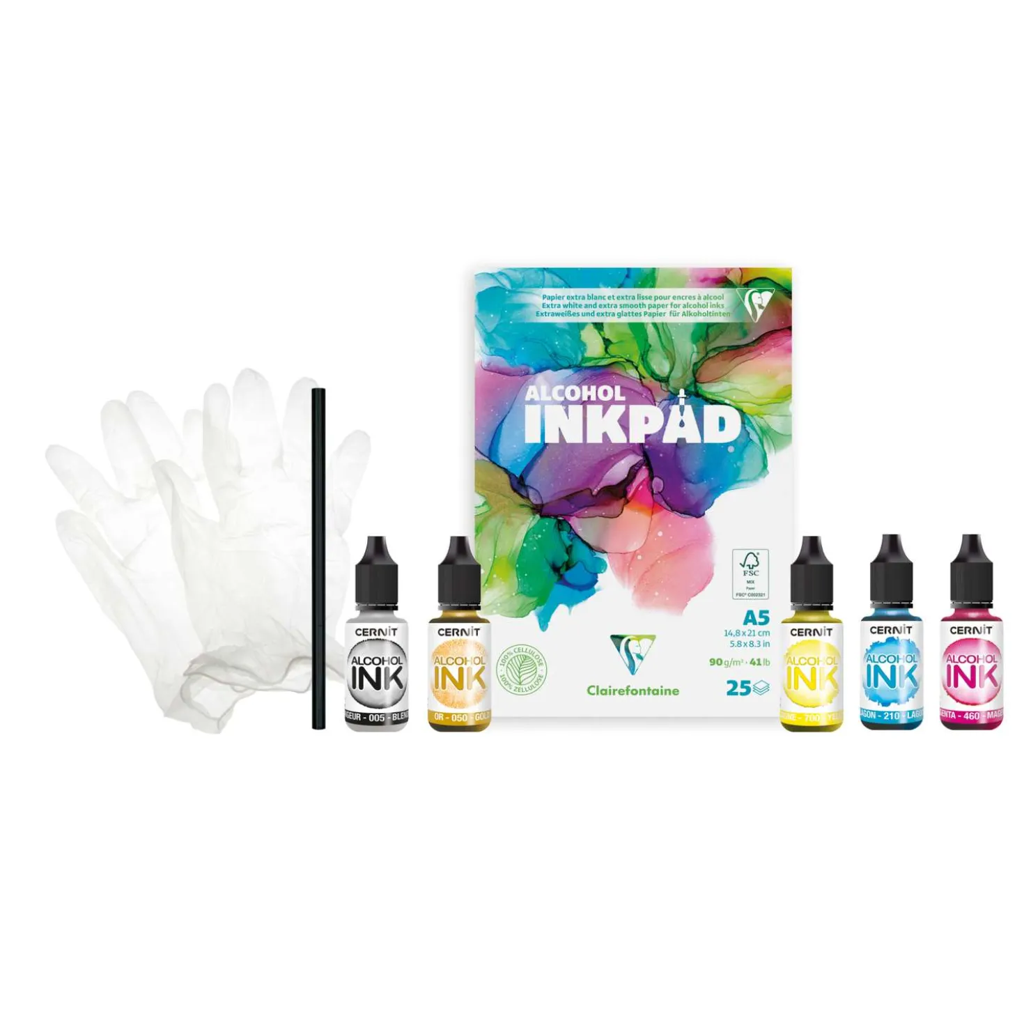 Clairefontaine CERNIT® ALCOHOL INKS Starter set