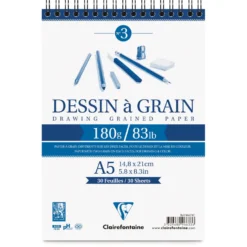 Clairefontaine "Dessin à Grain" Spiralblock
