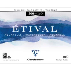 Clairefontaine ETIVAL Aquarellblock, Feinkorn