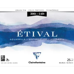 Clairefontaine ETIVAL Aquarellblock, Feinkorn