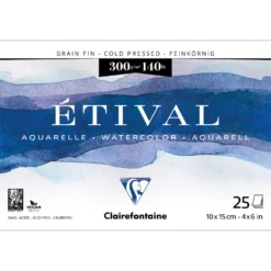 Clairefontaine ETIVAL Aquarellblock, Feinkorn