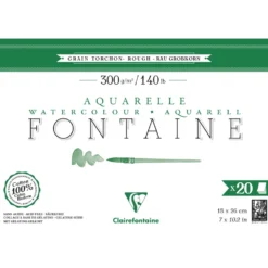 Clairefontaine FONTAINE Aquarellpapier Grobkorn
