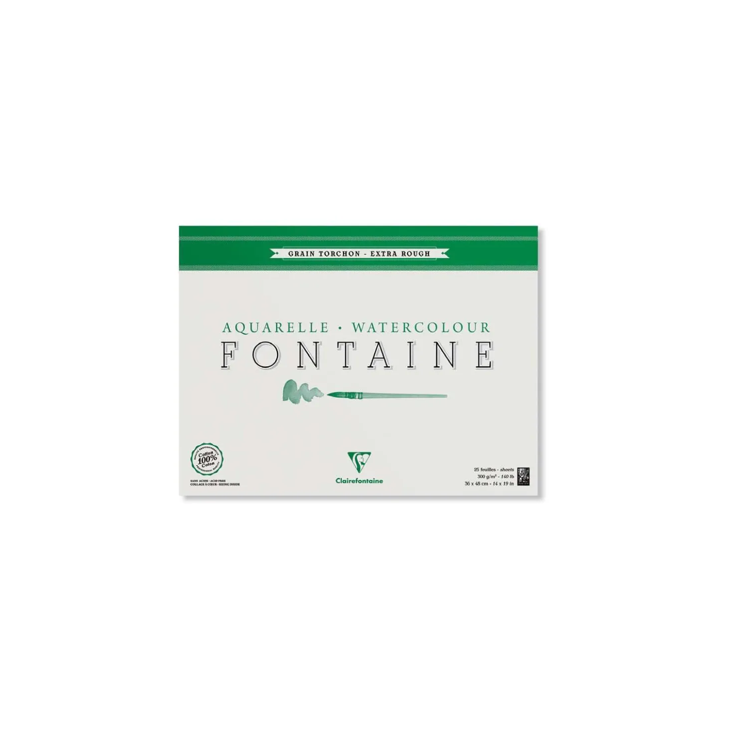 Clairefontaine FONTAINE Aquarellpapier Grobkorn