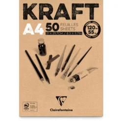 Clairefontaine Kraftpapier-Block, 120 g/qm