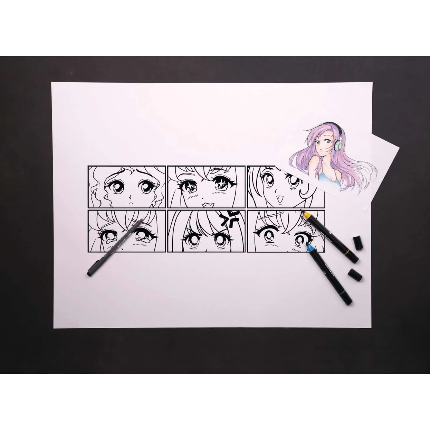 Clairefontaine Manga Layout-Papier, 25 Bogen