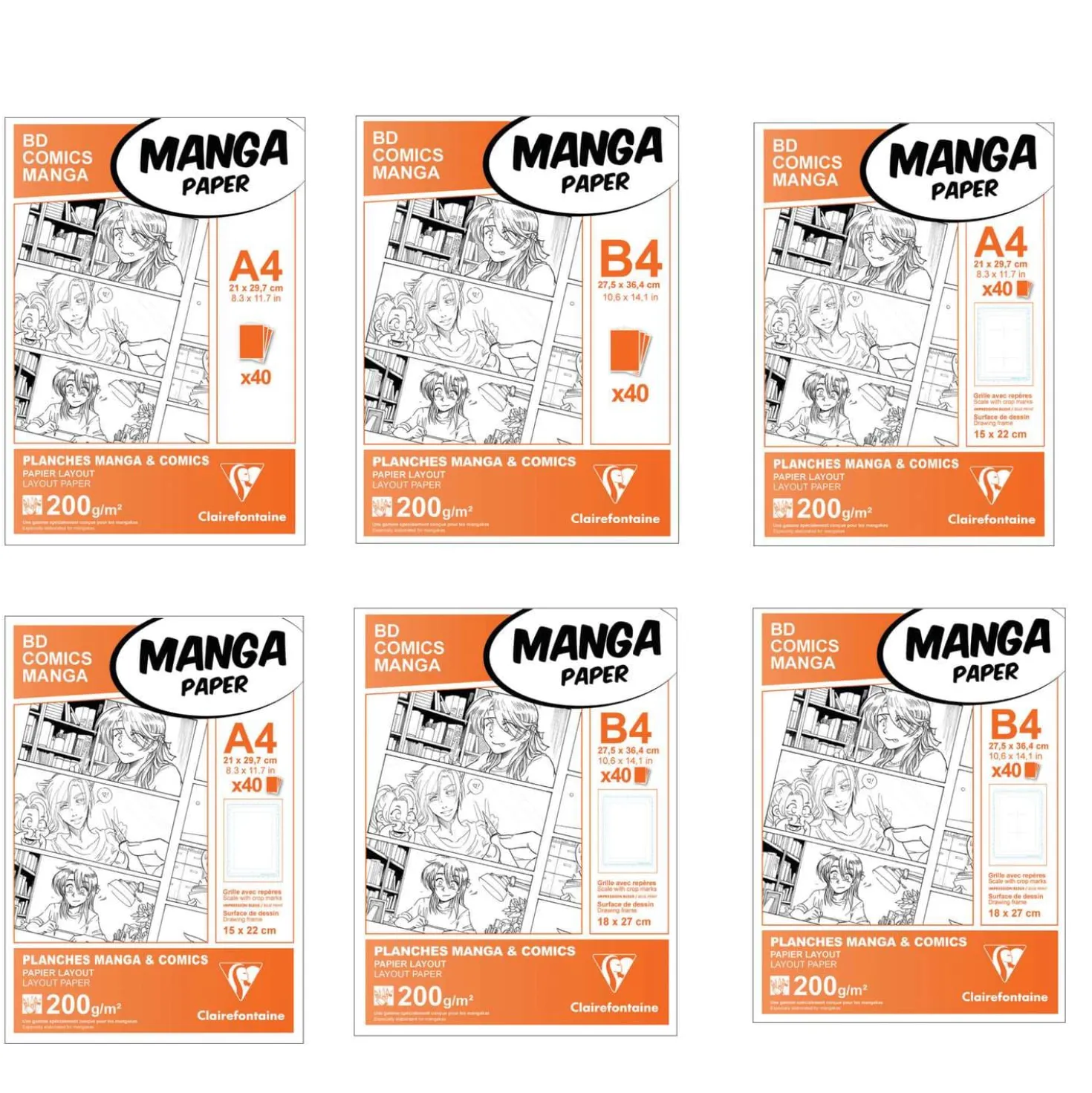 Clairefontaine Manga-Papier