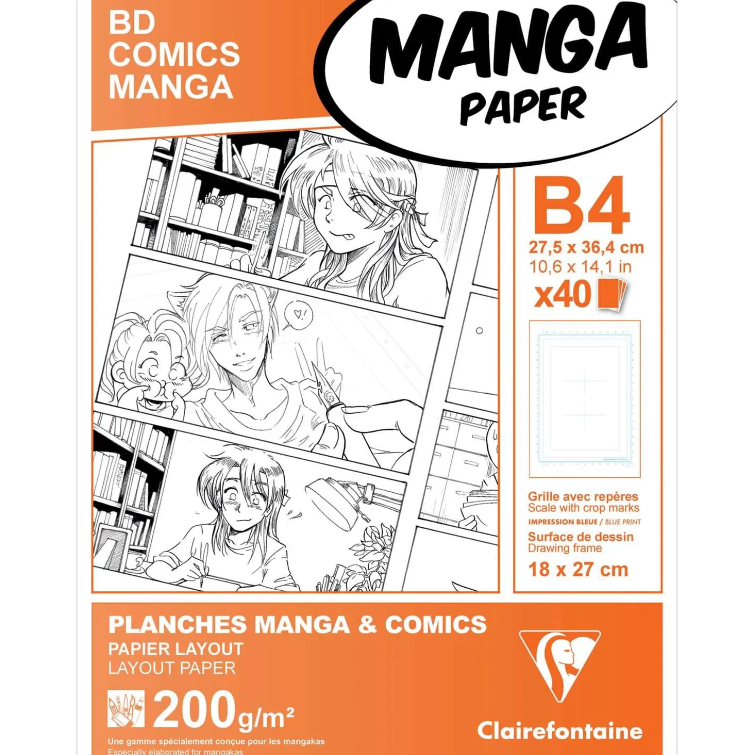 Clairefontaine Manga-Papier