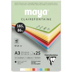 Clairefontaine MAYA farbiger Fotokarton-Block