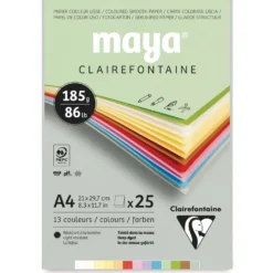 Clairefontaine MAYA farbiger Fotokarton-Block