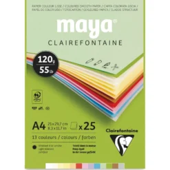 Clairefontaine MAYA farbiger Fotokarton-Block