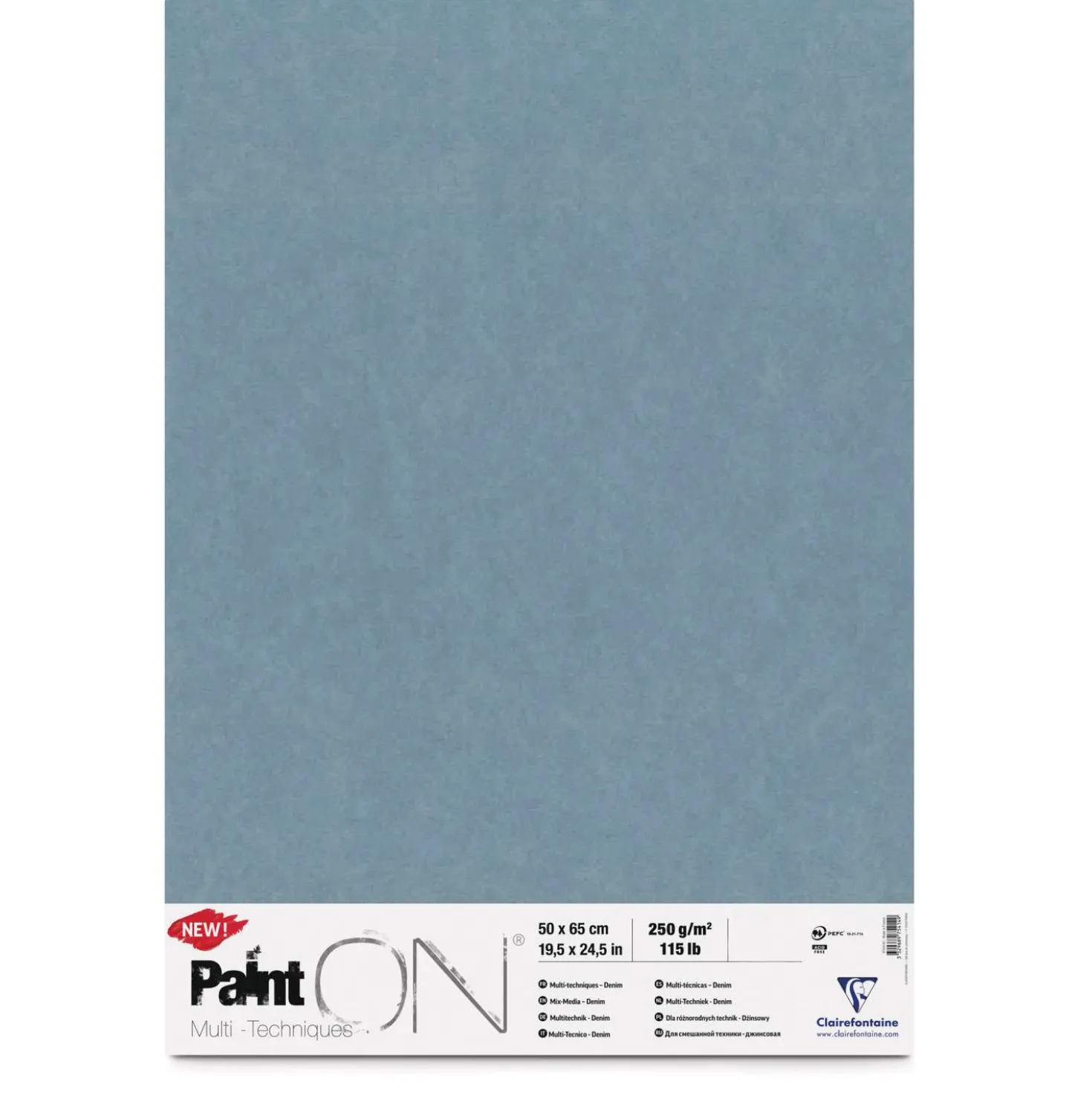 Clairefontaine Paint ON, denim/blau-grau