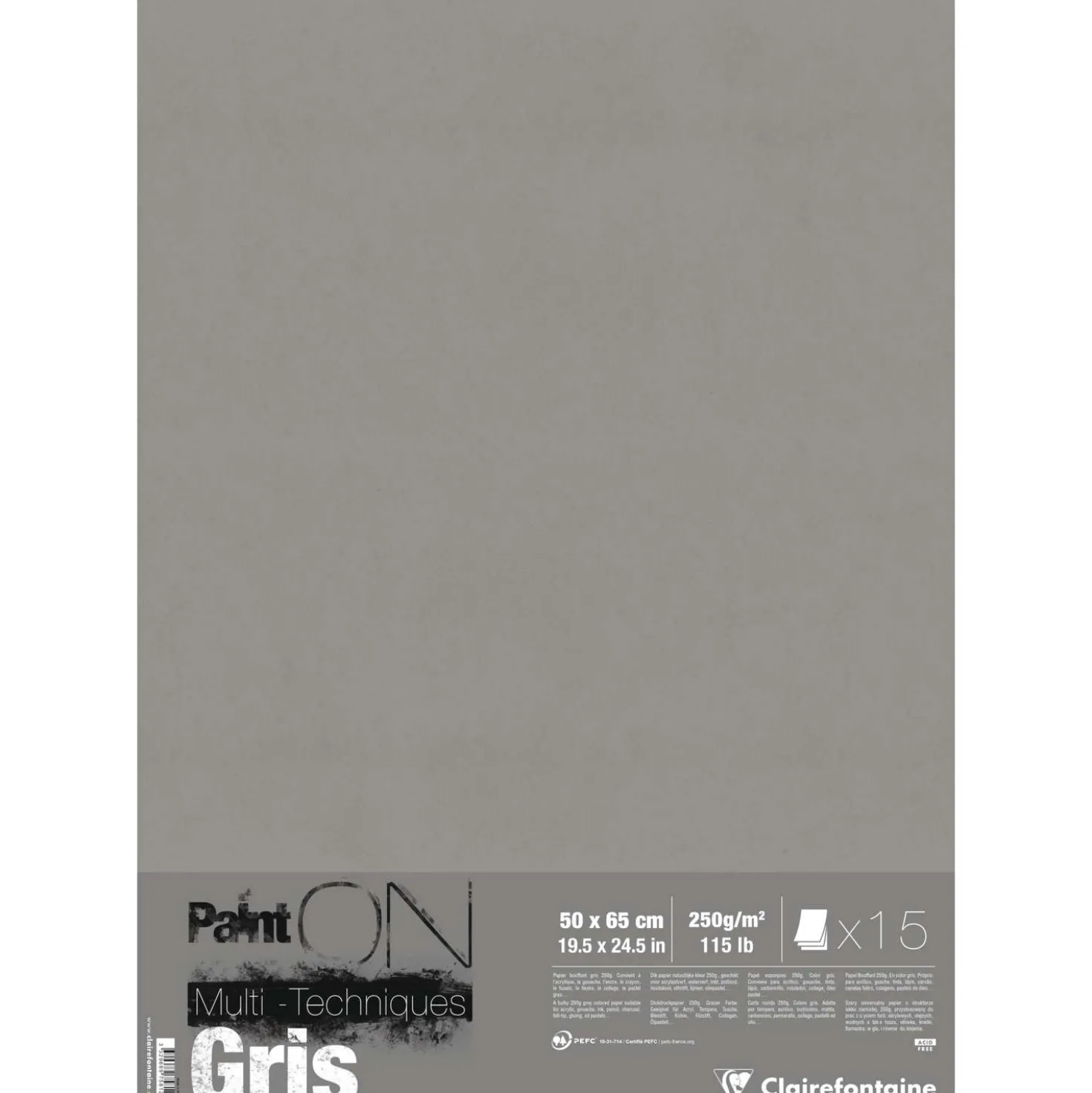 Clairefontaine Paint ON, grau
