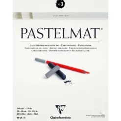 Clairefontaine PASTELMAT® Pastellblock, weiß