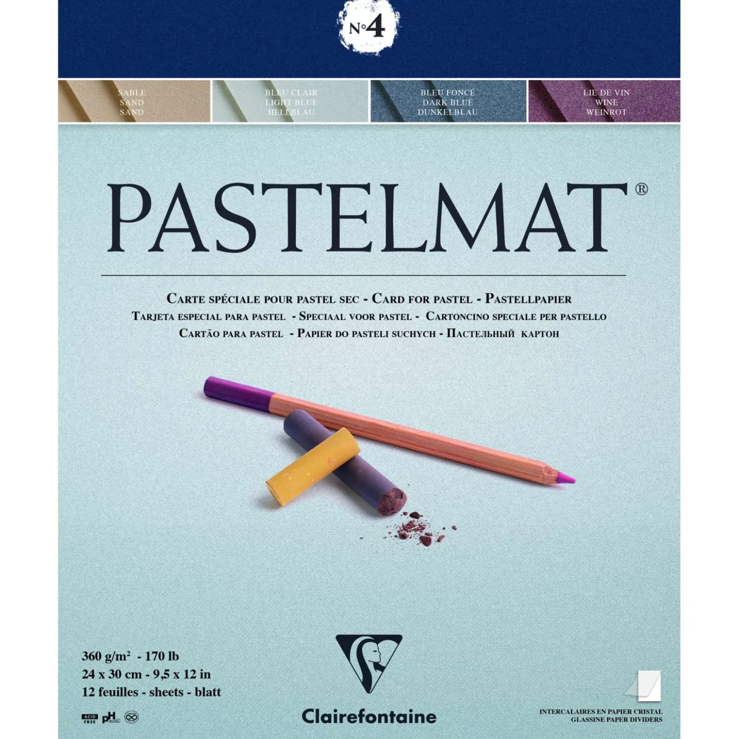 Clairefontaine PASTELMAT® Pastellblock, Version 4